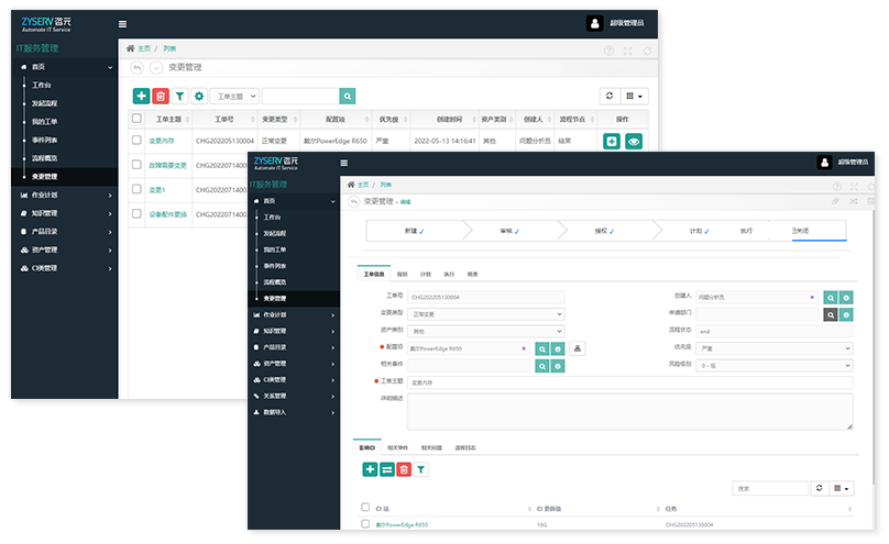 ITSM-Change Management 变更管理